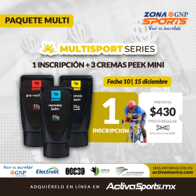 Paquete Multisports Series 2024 - Fecha 10 + 3 Cremas Peek Mini
