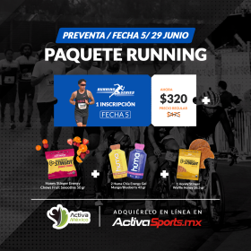 Paquete Running Series 2024 - Fecha 5 Nutricion